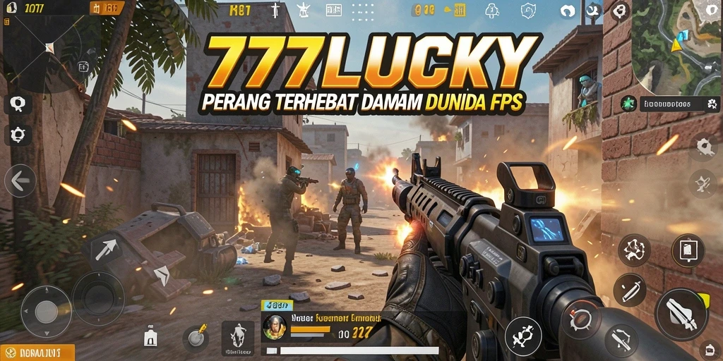 Tangkapan layar dari gameplay intens di 777LUCKY dengan aksi FPS yang mendebarkan.