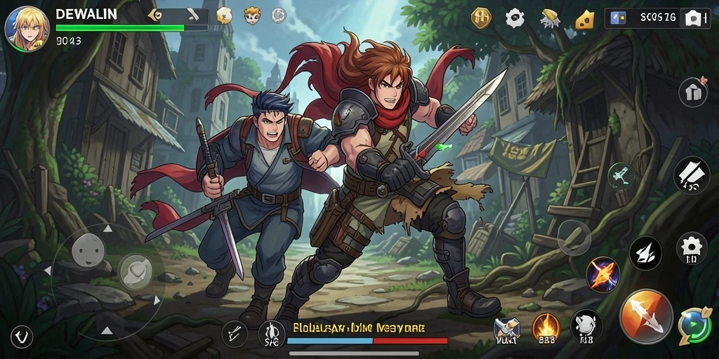 Gameplay menegangkan DEWALIN dengan karakter Anime yang dinamis.