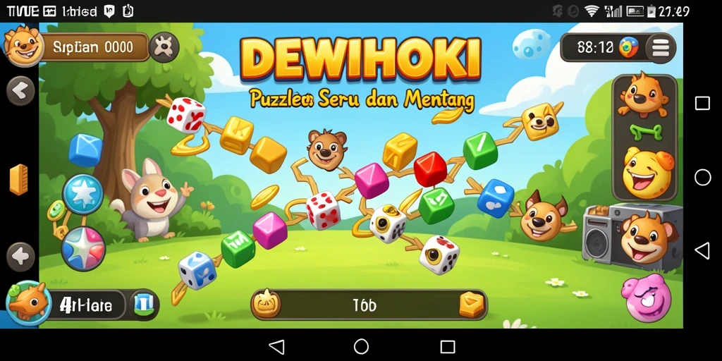 Tampilan gameplay DEWIHOKI yang seru dan penuh tantangan.
