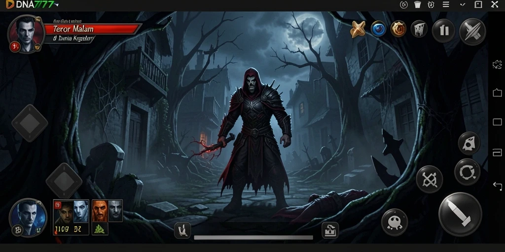 Gameplay mencekam dengan suasana kegelapan yang intens.