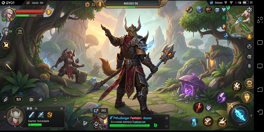 Tangkapan layar gameplay DYO1 menampilkan pertempuran seru dan lingkungan yang menakjubkan.
