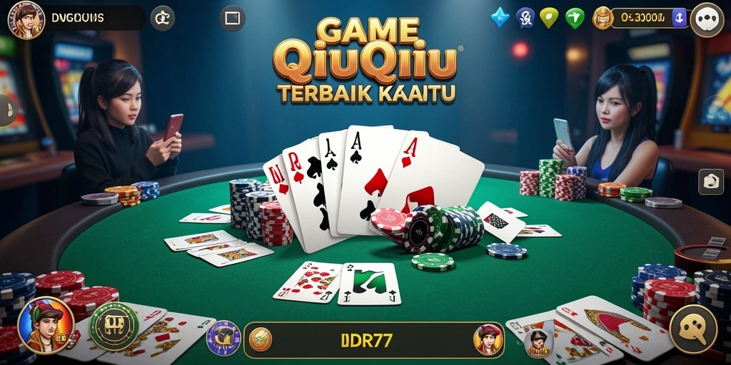Tampilan gameplay seru QiuQiu di IDR77, penuh strategi!