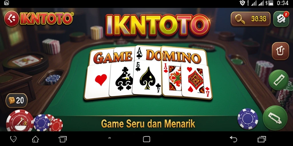 Gameplay seru Domino di IKNTOTO dengan teman-teman.