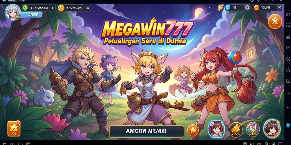 Screenshot MEGAWIN777 menampilkan karakter Anime beraksi dalam petualangan seru.