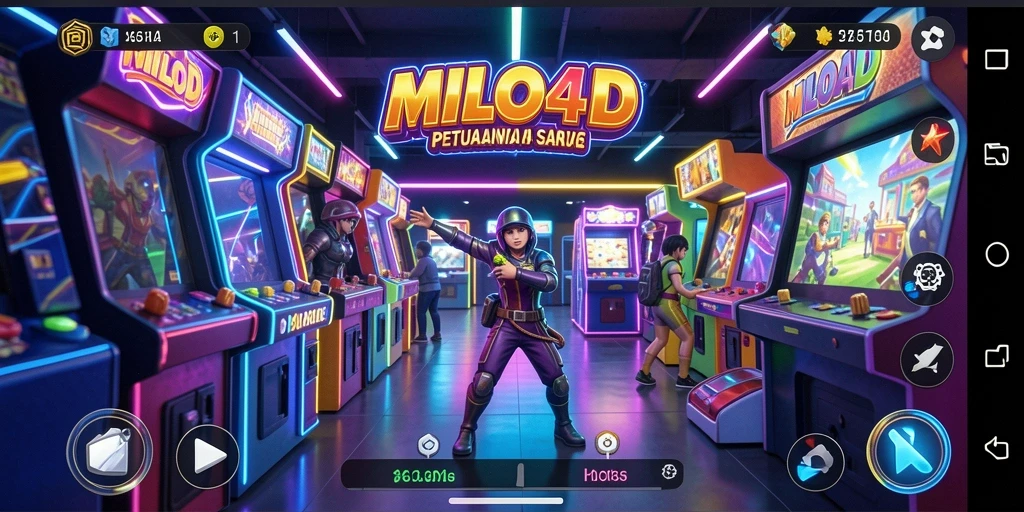 Tangkapan layar MILO4D menampilkan aksi gameplay Arcade yang mendebarkan.