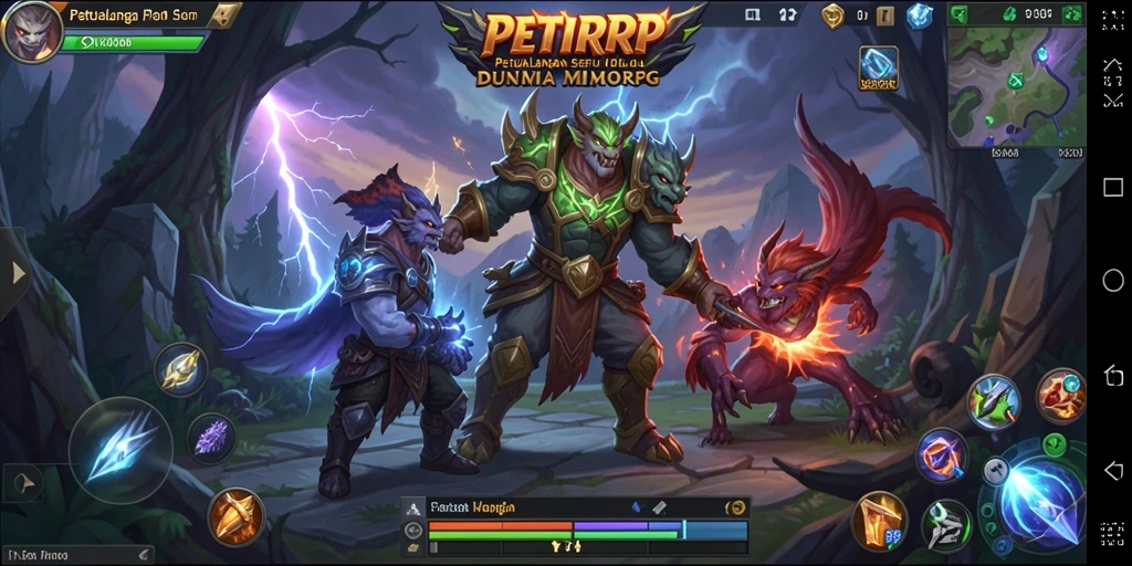 Tampilan gameplay seru dari PETIRRP yang mendebarkan.