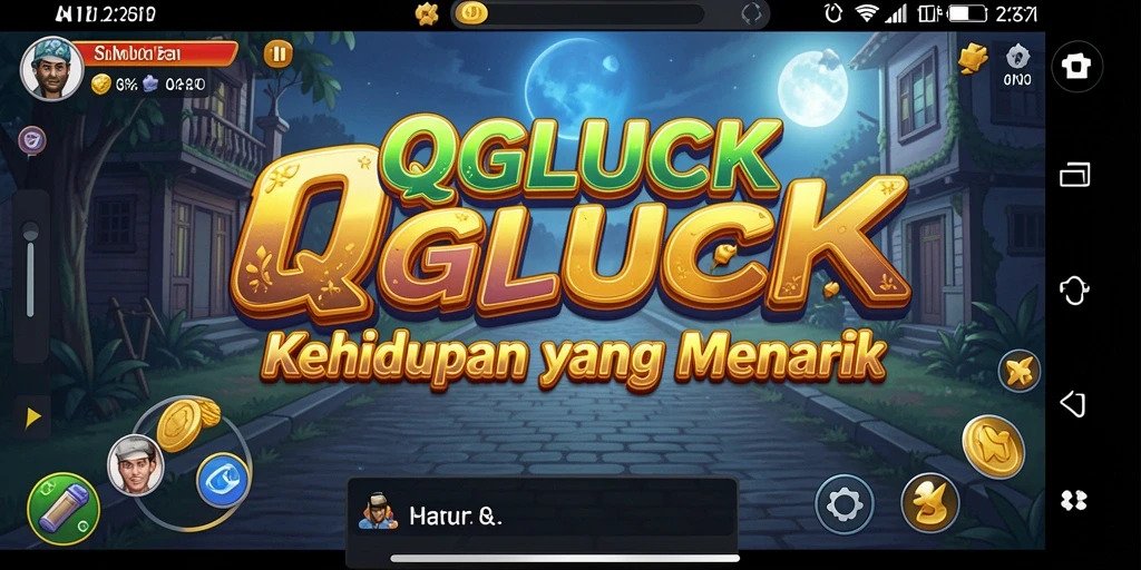 Tampilan screenshot QGLUCK yang menampilkan suasana gameplay Simulation.