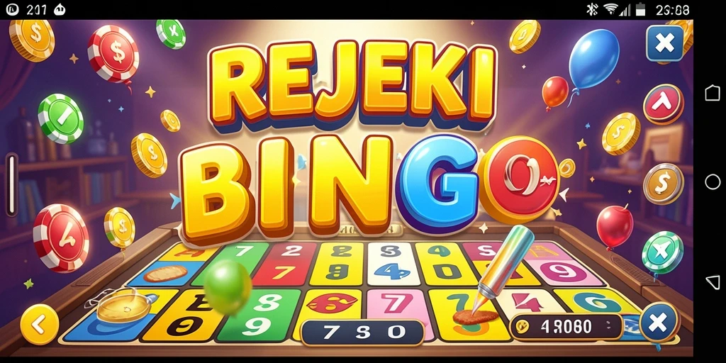 Tampilan gameplay Bingo <strong>REJEKI</strong> yang seru dan menyenangkan.