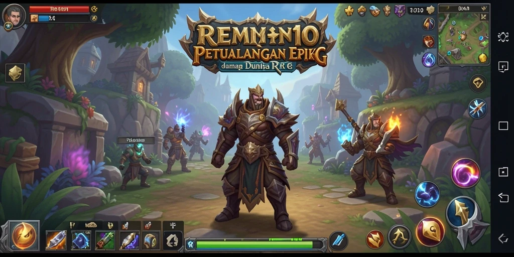 Gameplay epik dengan pertarungan strategis di REMI101.