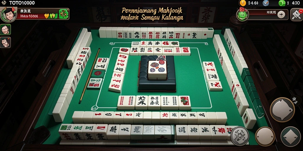 Tampilan gameplay menarik dalam permainan Mahjong TOTO1000.