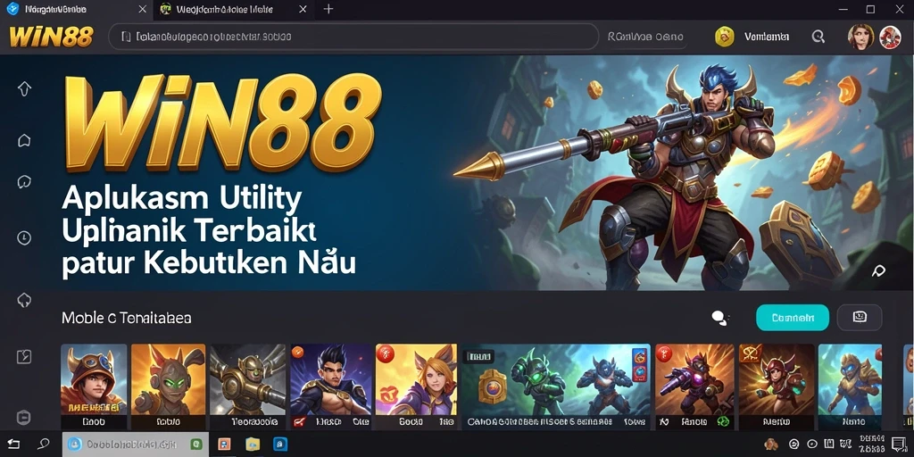 Tampilan antarmuka WIN88 yang modern dan intuitif untuk kebutuhan Utility.
